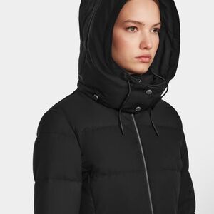 RUDSAK Black Hooded Puffer Jacket